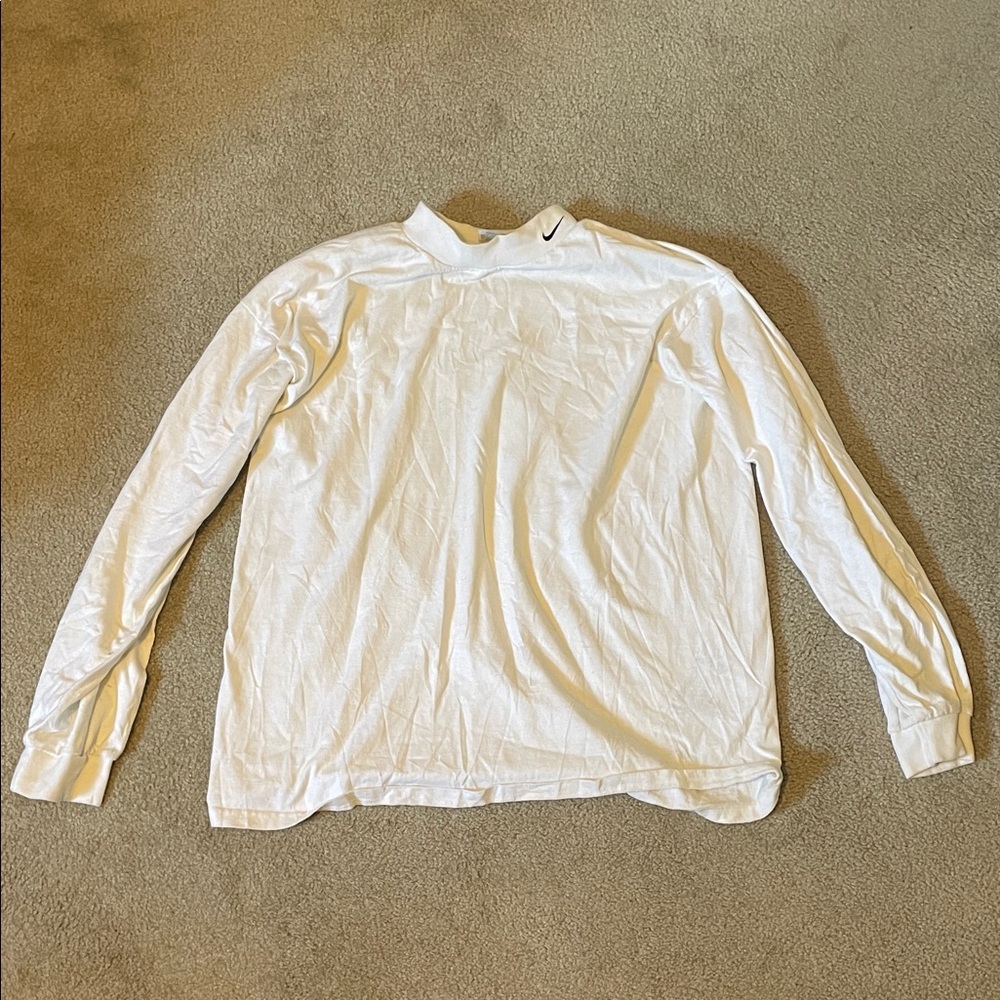 Nike Classic White Long Sleeve Top